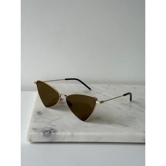 NEW Saint Laurent SL303 Jerry Sunglasses in Gold Brown main image 4